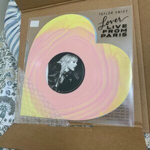 TAYLOR SWIFT Lover (Live From Paris) Heart Shaped Vinyl -MINT CONDITION UNOPENED